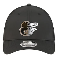 Casquette New Era noire pour homme Baltimore Orioles métallisée 39THIRTY M-Crown Flex