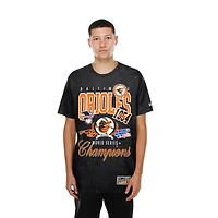 Men's New Era  Black Baltimore Orioles Mineral Wash T-Shirt