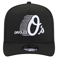 Casquette snapback New Era Motion A-Frame 9FIFTY noire pour homme, Baltimore Orioles