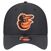 Men's New Era  Black Baltimore Orioles Night 39THIRTY Flex Hat
