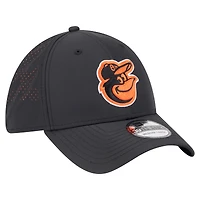 Men's New Era  Black Baltimore Orioles Night 39THIRTY Flex Hat