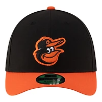 Casquette New Era noire pour homme, réplique du joueur des Orioles de Baltimore, modèle 39THIRTY M-Crown Flex
