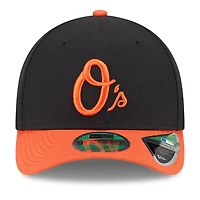Casquette ajustable New Era noire Baltimore Orioles Player Replica 9FORTY pour homme