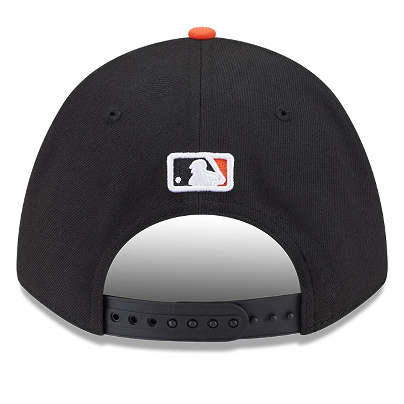 Casquette ajustable New Era noire Baltimore Orioles Player Replica 9FORTY pour homme