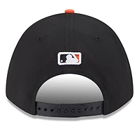 Men's New Era  Black Baltimore Orioles Player Replica 9FORTY Adjustable Hat