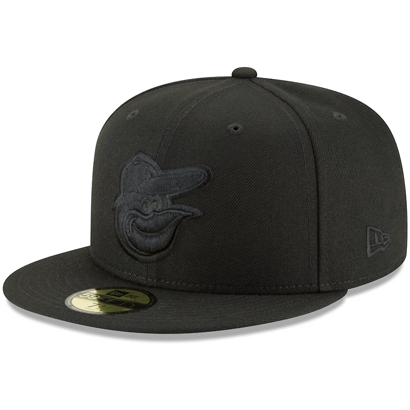 Casquette ajustée 59FIFTY Basic Logo Baltimore Orioles New Era noire pour homme
