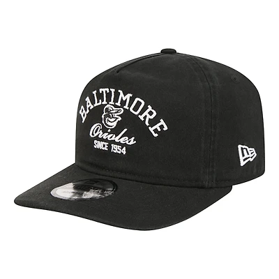 Men's New Era Black Baltimore Orioles Stacked 19TWENTY Adjustable Hat
