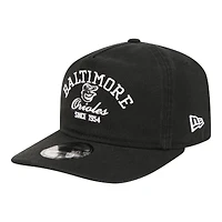 Men's New Era Black Baltimore Orioles Stacked 19TWENTY Adjustable Hat