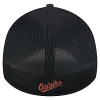 Men's New Era Black Baltimore Orioles Subtle Camo 39THIRTY Flex Hat