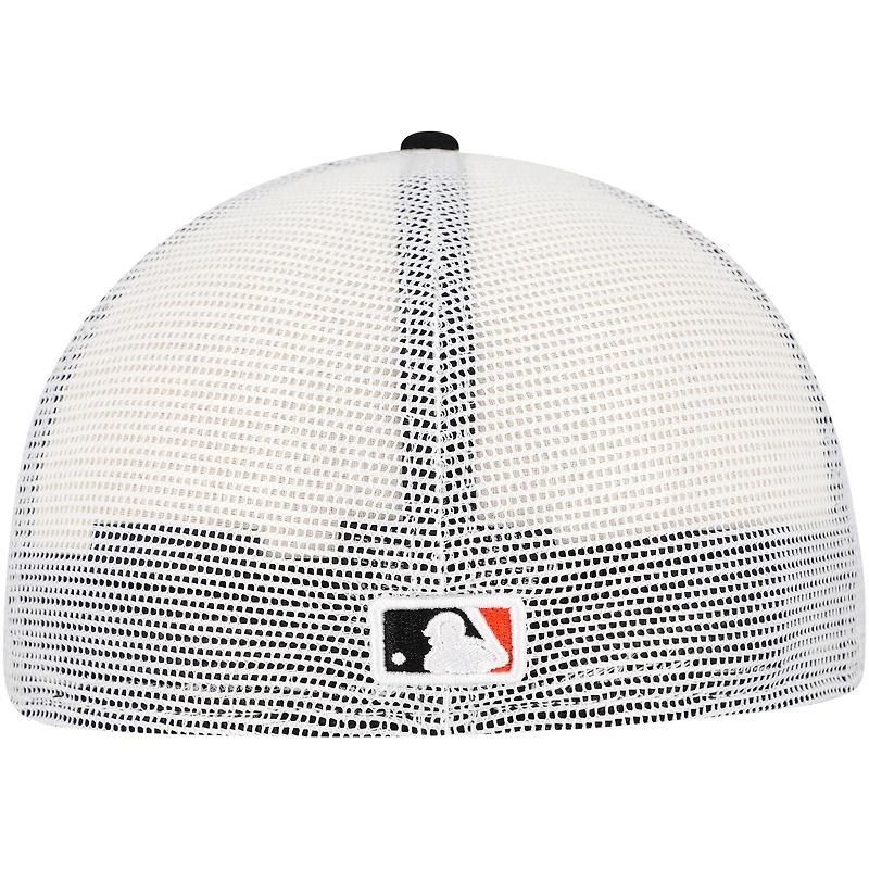 Casquette ajustée de camionneur 59FIFTY noire couleur l'équipe des Orioles Baltimore New Era pour hommes