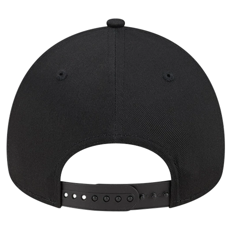 Casquette ajustable 9FORTY couleur équipe A-Frame New Era pour hommes, noire, Baltimore Orioles