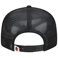 Men's New Era Black Baltimore Orioles Team Color Trucker 9FIFTY Snapback Hat