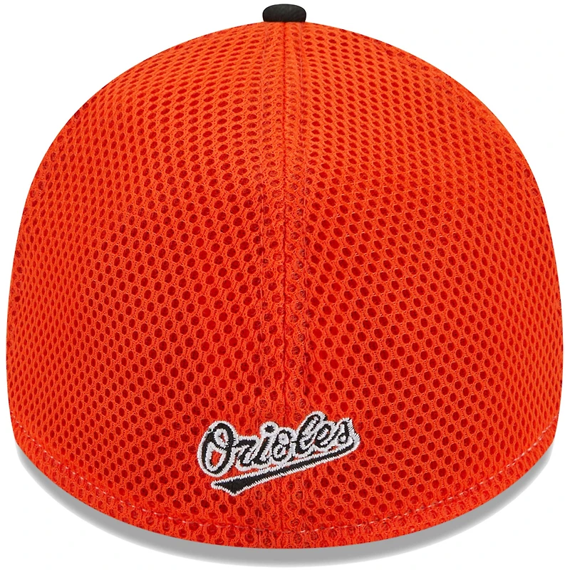 Casquette Flex New Era Baltimore Orioles Team Neo 39THIRTY noire pour homme