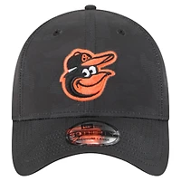 Casquette New Era 39THIRTY Flex noire à motif camouflage ton sur pour homme, Orioles de Baltimore