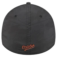 Men's New Era Black Baltimore Orioles Tonal Camo 39THIRTY Flex Hat