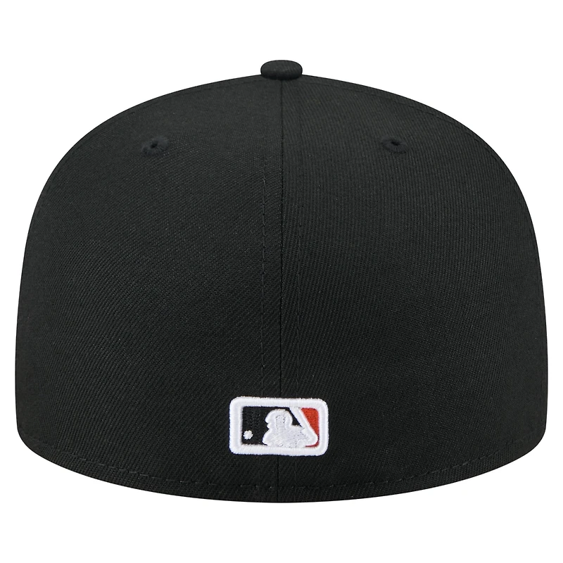 Casquette ajustée 59FIFTY noire New Era pour homme, motif Baltimore Orioles
