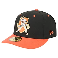 Casquette ajustée 59FIFTY Cal Ripken Jr. noire des Baltimore Orioles de New Era pour homme