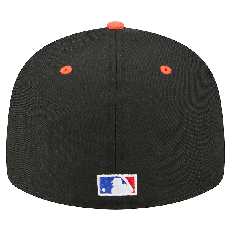 Casquette ajustée 59FIFTY Cal Ripken Jr. noire des Baltimore Orioles de New Era pour homme