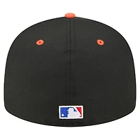 Casquette ajustée 59FIFTY Cal Ripken Jr. noire des Baltimore Orioles de New Era pour homme