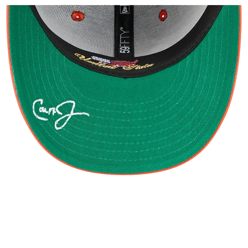 Casquette ajustée 59FIFTY Cal Ripken Jr. noire des Baltimore Orioles de New Era pour homme