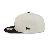 Men's New Era  Cream/Black Baltimore Orioles Bullpen Cart 59FIFTY Fitted Hat