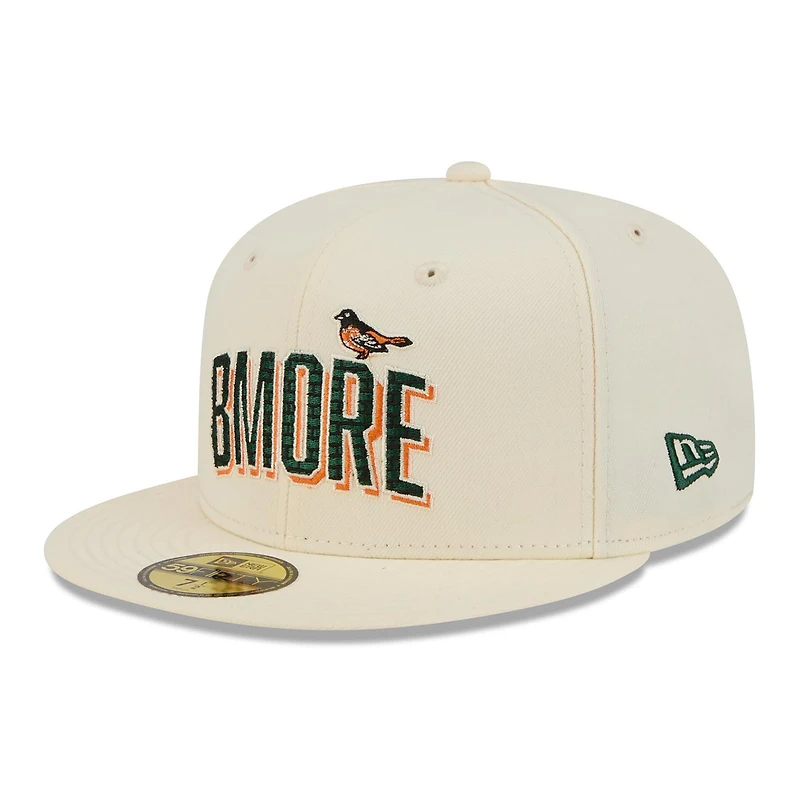 Men's New Era Cream Baltimore Orioles 2026 City Connect 59FIFTY Fitted Hat
