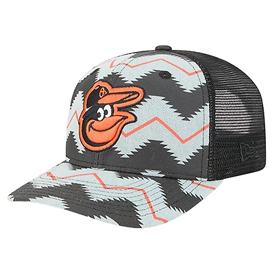Casquette ajustable New Era 9SEVENTY en denim/noir pour homme des Baltimore Orioles Aztec Denim