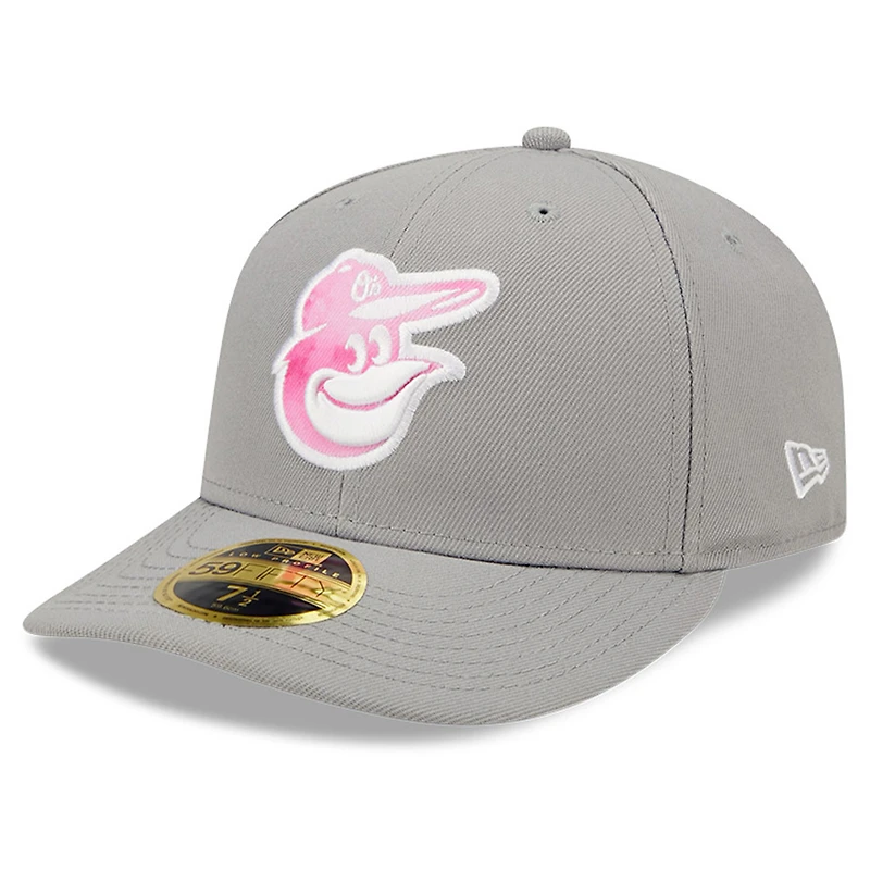Men's New Era Gray Baltimore Orioles 2022 Mother's Day On-Field Low Profile 59FIFTY Fitted Hat