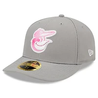 Men's New Era Gray Baltimore Orioles 2022 Mother's Day On-Field Low Profile 59FIFTY Fitted Hat