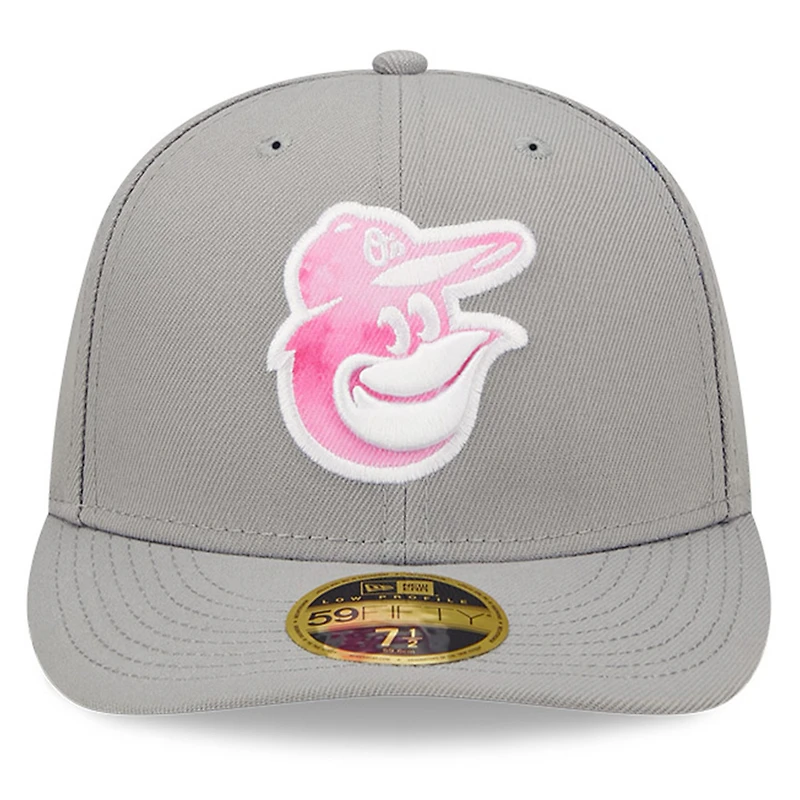 Men's New Era Gray Baltimore Orioles 2022 Mother's Day On-Field Low Profile 59FIFTY Fitted Hat