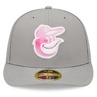 Men's New Era Gray Baltimore Orioles 2022 Mother's Day On-Field Low Profile 59FIFTY Fitted Hat