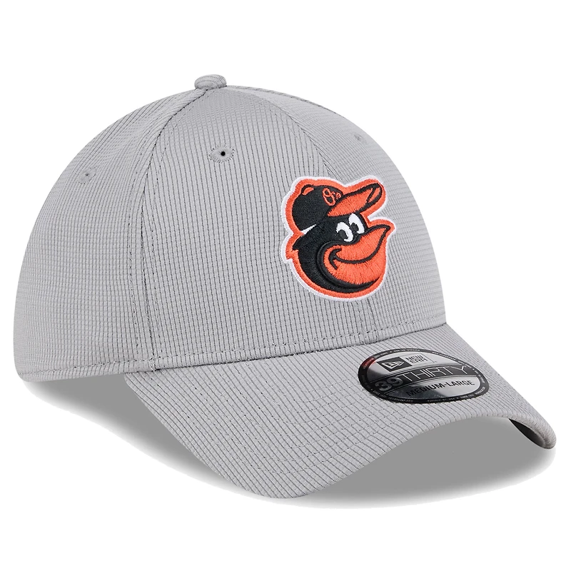 Men's New Era Gray Baltimore Orioles Active Pivot 39THIRTY Flex Hat