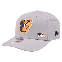 Men's New Era Gray Baltimore Orioles Laser Perforated 9SEVENTY Adjustable Hat