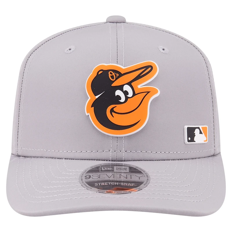 Casquette ajustable New Era grise Baltimore Orioles 9SEVENTY perforée au laser pour homme