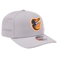 Men's New Era Gray Baltimore Orioles Laser Perforated 9SEVENTY Adjustable Hat