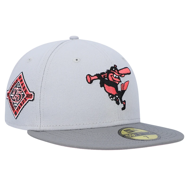 Casquette ajustée 59FIFTY MLB x Staple Collection New Era pour hommes, grise, Baltimore Orioles