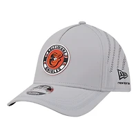 Men's New Era Gray Baltimore Orioles Patch 39THIRTY A-Frame M-Crown Perforated Flex Hat