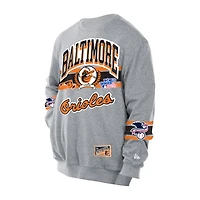 Men's New Era  Gray Baltimore Orioles Sport Classics Sweatshirt