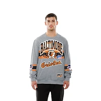 Men's New Era  Gray Baltimore Orioles Sport Classics Sweatshirt