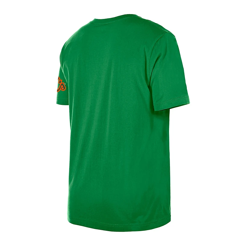 T-shirt à imprimé Shamrock de la Saint-Patrick des Orioles Baltimore Kelly Green New Era pour homme