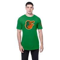 T-shirt à imprimé Shamrock de la Saint-Patrick des Orioles Baltimore Kelly Green New Era pour homme