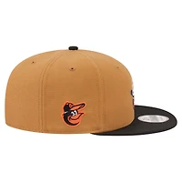 Men's New Era Khaki/Black Baltimore Orioles Ice Cream 9FIFTY Snapback Hat