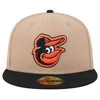 Men's New Era Khaki Baltimore Orioles 59FIFTY Fitted Hat