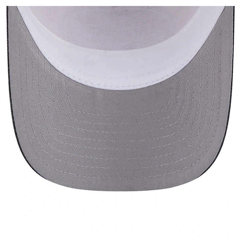 Casquette trucker ajustable New Era 9FORTY pour homme, beige clair/noir, Baltimore Orioles, modèle Frayed M-Crown A-Frame.