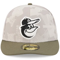 Casquette ajustée 59FIFTY pour homme, beige clair/olive, Baltimore Orioles 2025, Armed Forces Day