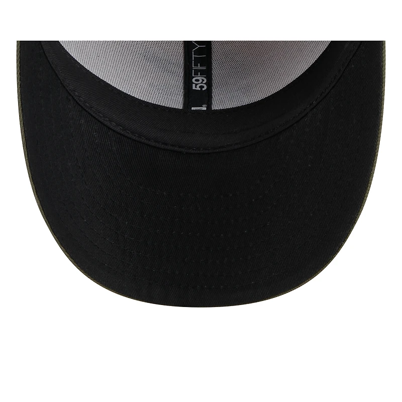 Casquette ajustée 59FIFTY pour homme, modèle New Era, beige clair/olive, Baltimore Orioles 2025 Armed Forces Day