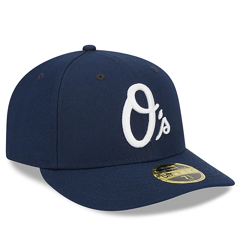 Men's New Era Navy Baltimore Orioles Oceanside Low Profile 59FIFTY Fitted Hat