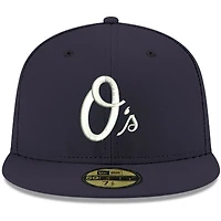 Men's New Era Navy Baltimore Orioles White Logo 59FIFTY Fitted Hat