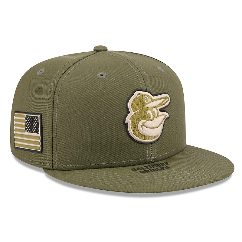 Men's New Era  Olive Baltimore Orioles 2026 Armed Forces Day 59FIFTY Fitted Hat