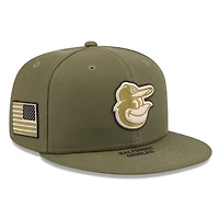 Men's New Era  Olive Baltimore Orioles 2026 Armed Forces Day 59FIFTY Fitted Hat